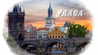 Foto de Praga - Ponte Carlos e Hard Rock